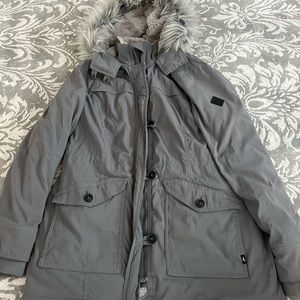 Hollister fur lined parka